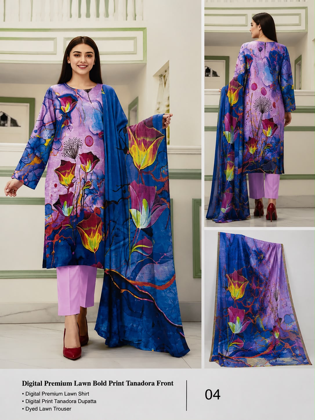 Fareha collection Stich suit